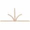 Ekena Millwork Redmond Smooth Timber Gable Bracket, Douglas Fir, 108"W x 72"H x 1 1/2"D x 3 1/2"F, 16/12 Pitch GBW108X72X0204RED00SDF - alternate 4